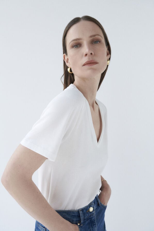 t shirt tsally blanc femme T-shirt tsally blanc femme