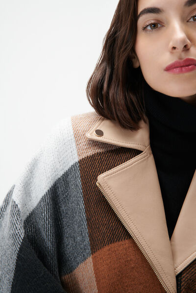 Poncho habelty noir femme