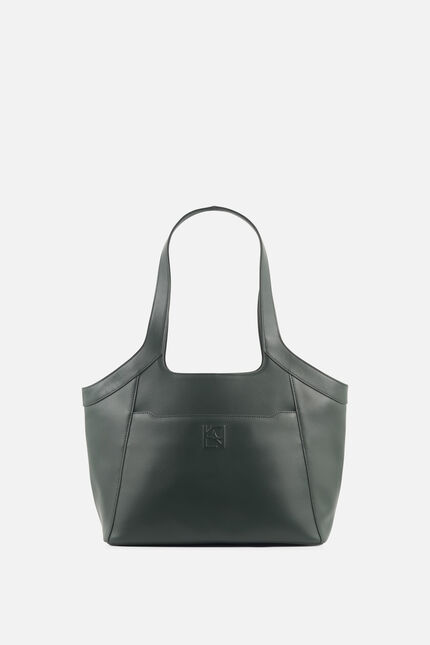 Sac sacha en cuir naturel vert kaki femme