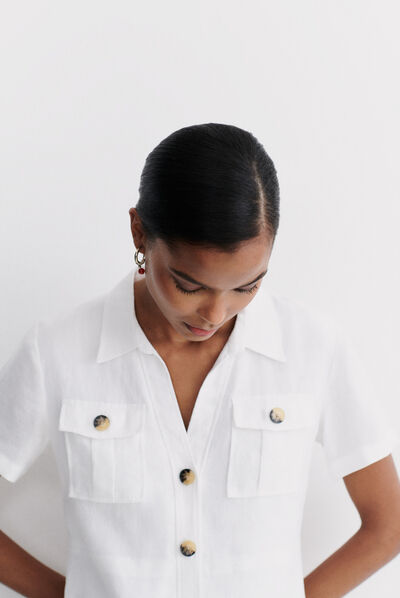 robe laure blanc femme