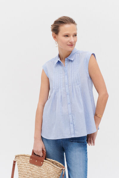 Camicetta Patricia azzurro donna