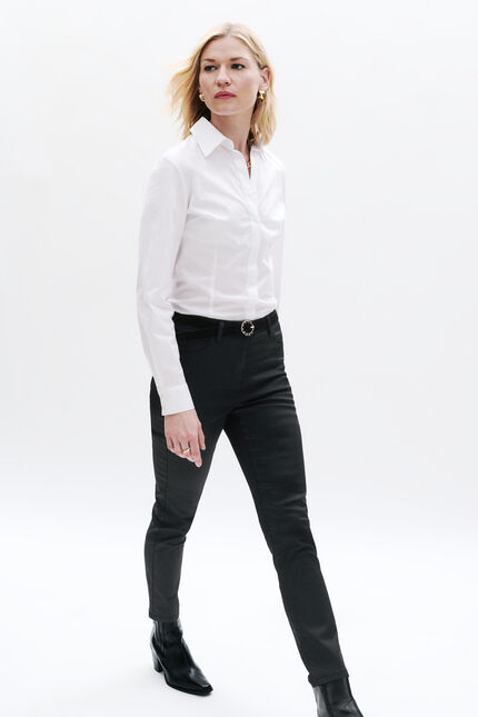 Pantalón Tony efecto revestido negro mujer