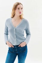 Mleonard cardigan sky blue woman