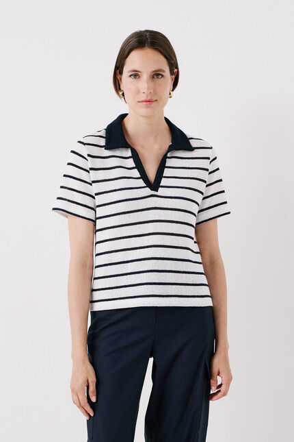 camiseta teline azul marino mujer