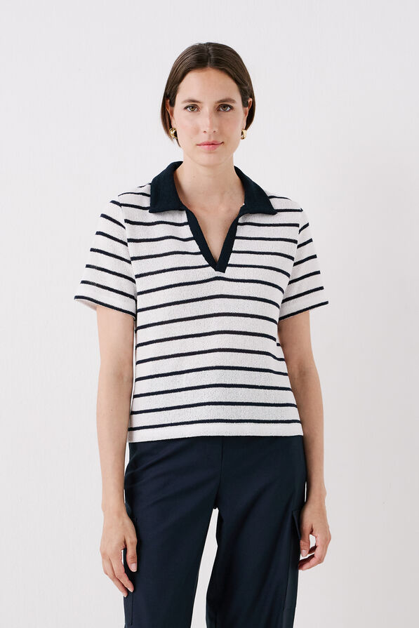camiseta teline azul marino mujer