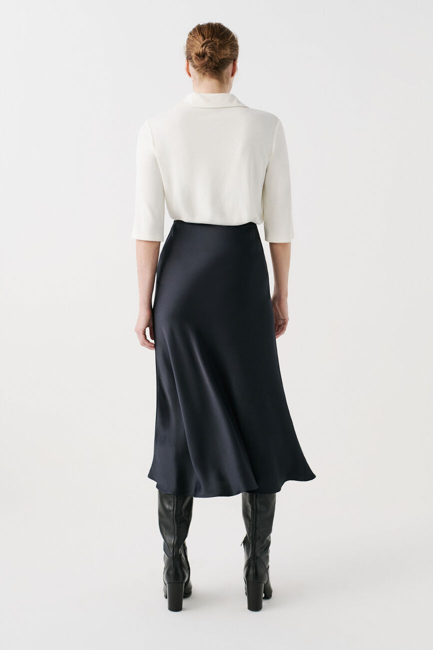 Jupe jalentina bleu marine femme