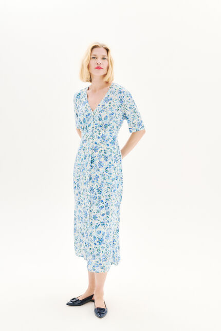 Robe Relina bleu femme