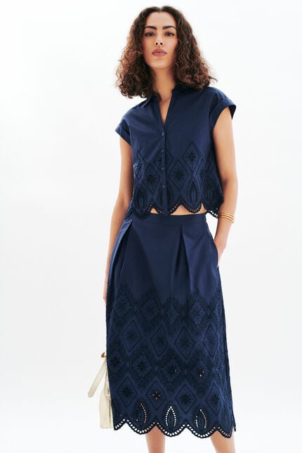 marineblauw vrouw