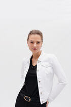 Holiday jacket white woman