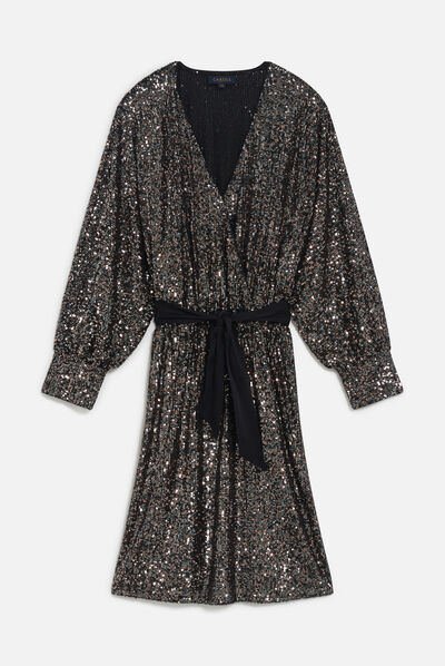 Robe rawen noir femme