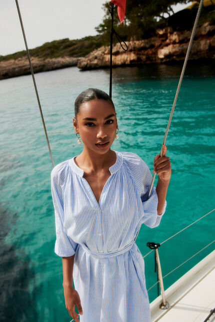 Robe raubie bleu ciel femme