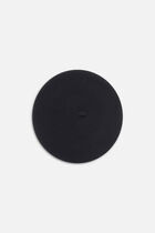 100% Wool Beret berryl black woman