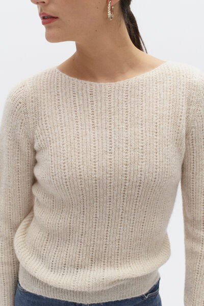pull alexandra ivoire femme