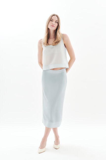 Chemise Cindy bleu gris femme