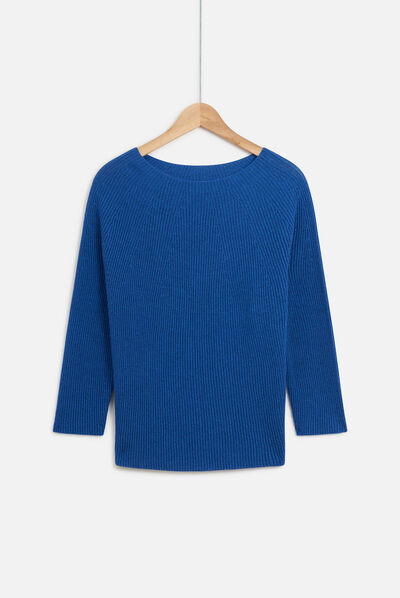pull alma bleu electrique femme