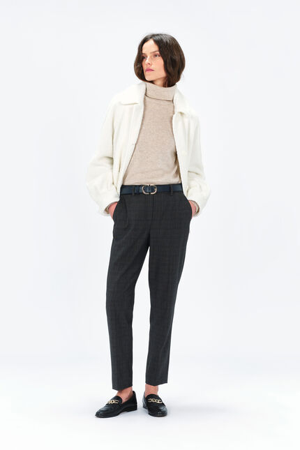 Manteau glouvier ecru femme