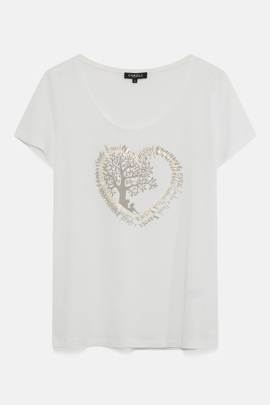 t-shirt janice toutes à l'école blanc femme