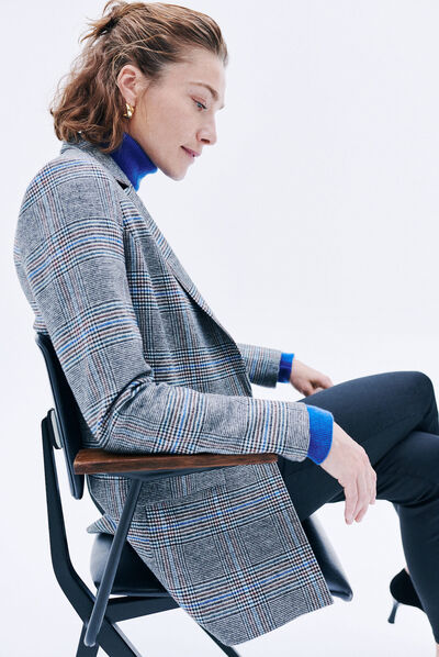 Veste valentine bleu electrique femme
