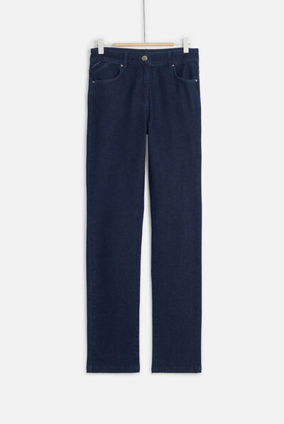 jean darlingta droit denim double stone femme