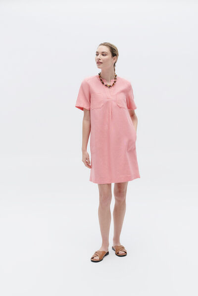 robe beatrice rose corail femme