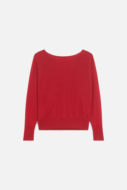 Pull miu2 bordeaux femme