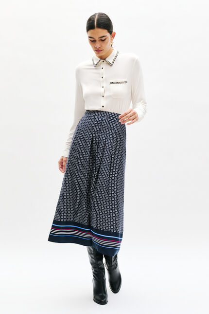 Santana rok marineblauw vrouw