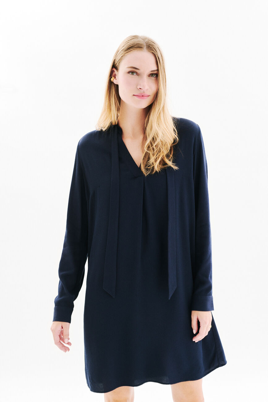 Abito Romette blu navy donna