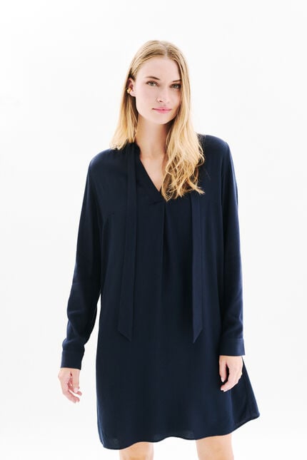 Romette dress navy blue woman