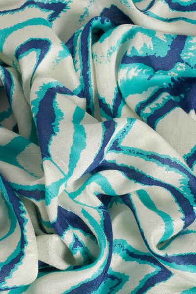 foulard keanu bleu femme