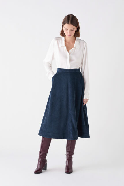 Jupe Jupina bleu marine femme
