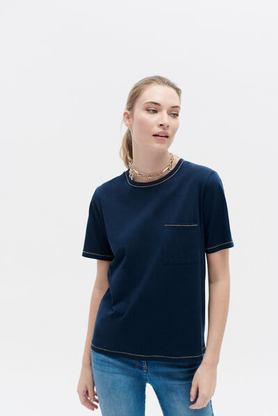 T-shirt tvega bleu marine femme