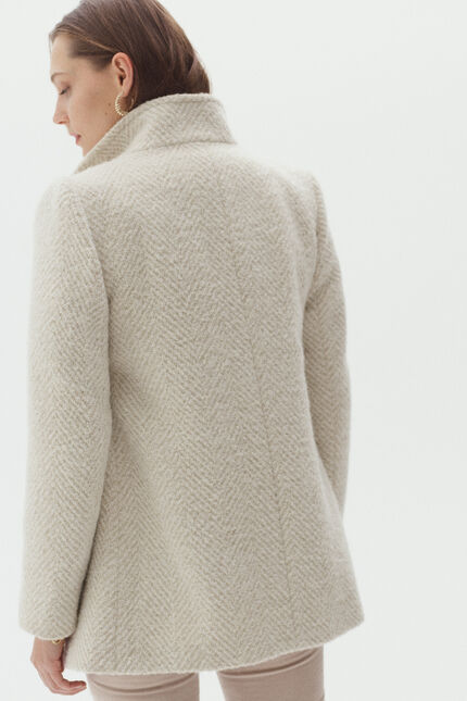 manteau ali ivoire femme