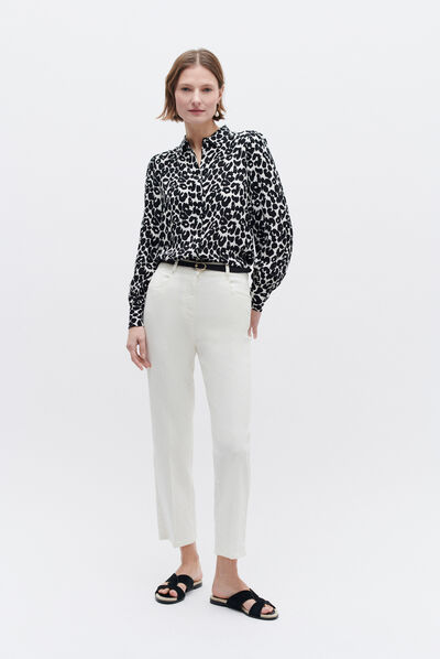 pantalon como ecru femme