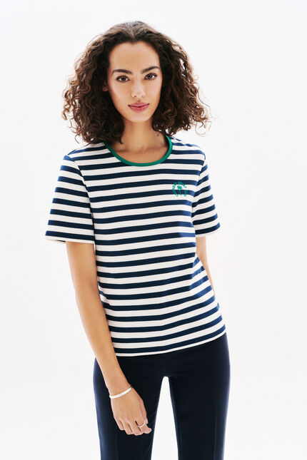 T-shirt Thugo2 bleu marine femme