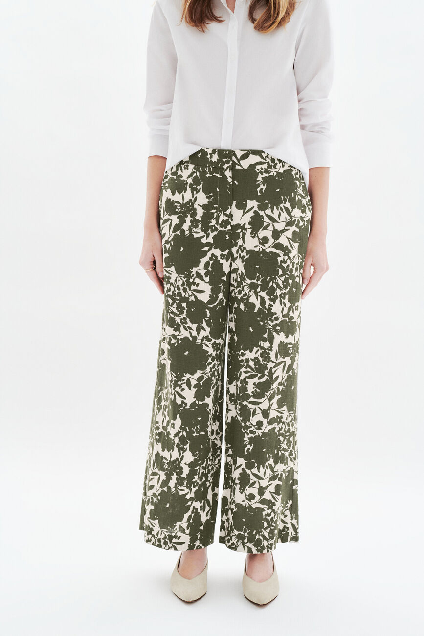 Pantalon Panda vert kaki femme
