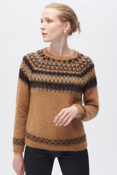 Malha milly camel mulher