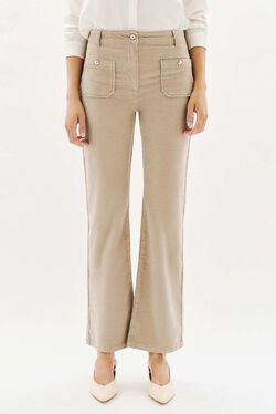 Pantalon pelley gris foncé femme