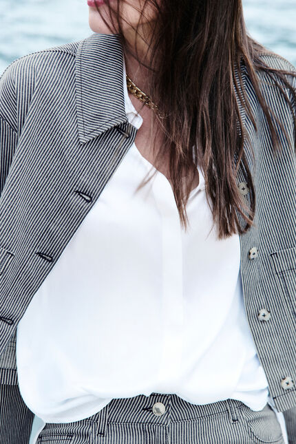 Veste Vignette bleu marine femme