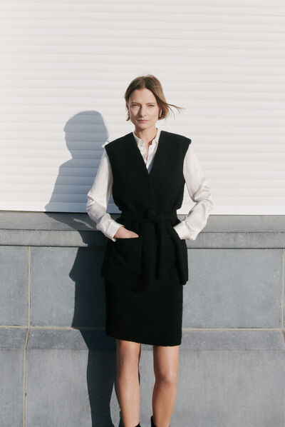 Giacca vani nero donna