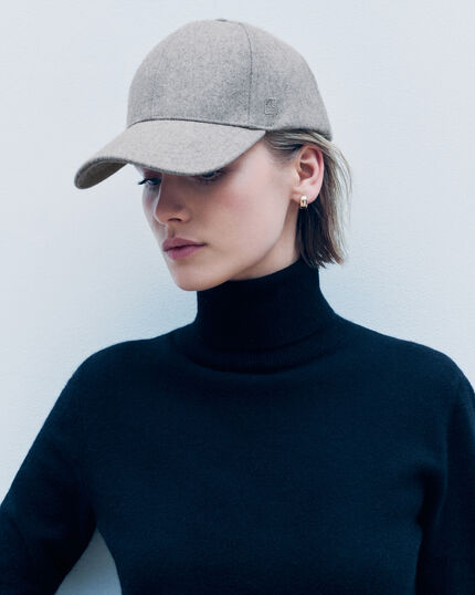 Casquette Boston gris clair femme