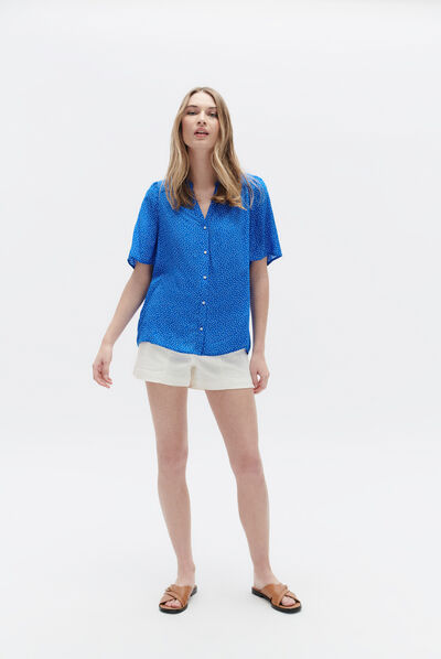 Camicia carla3 blu navy donna