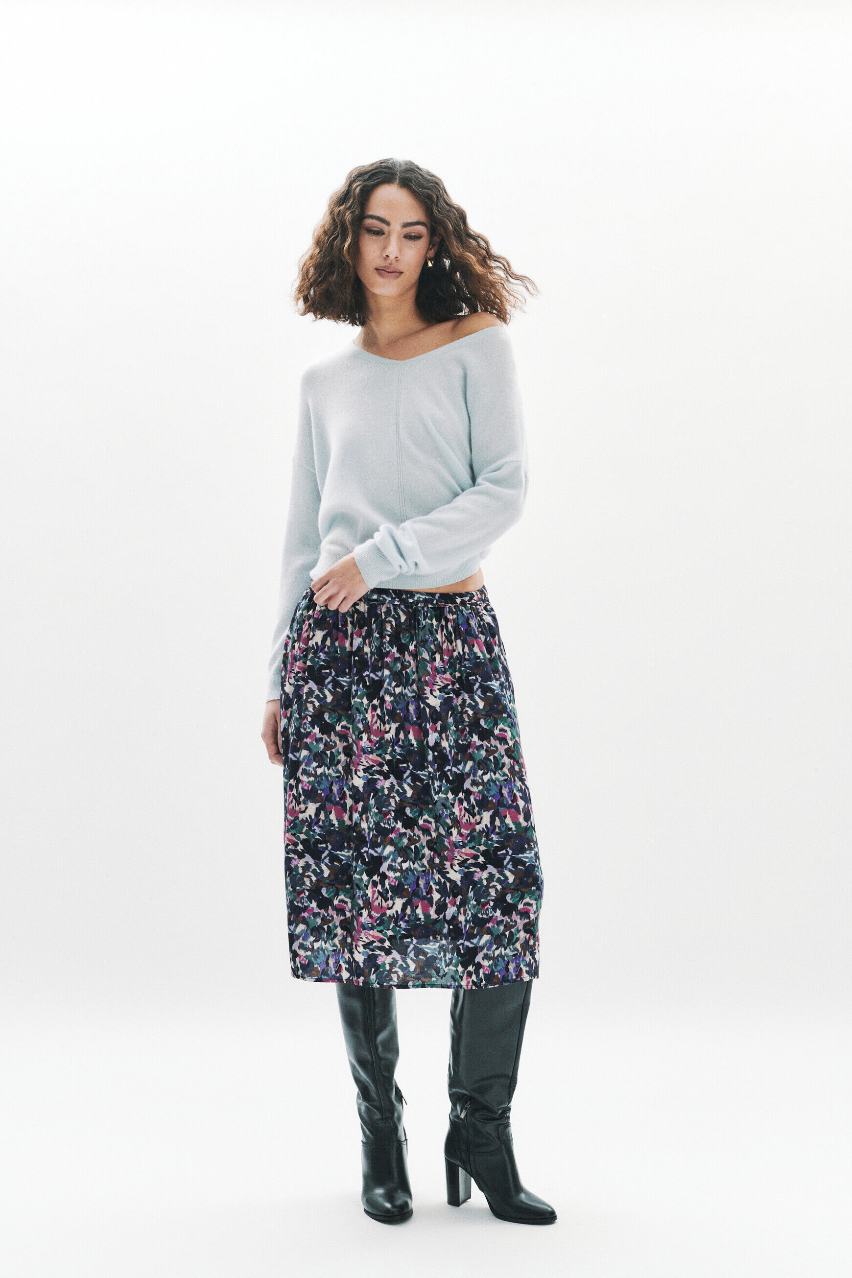Jupe Jolina vert kaki femme