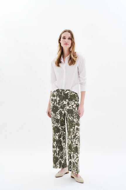 Pantalón Panda verde caqui mujer