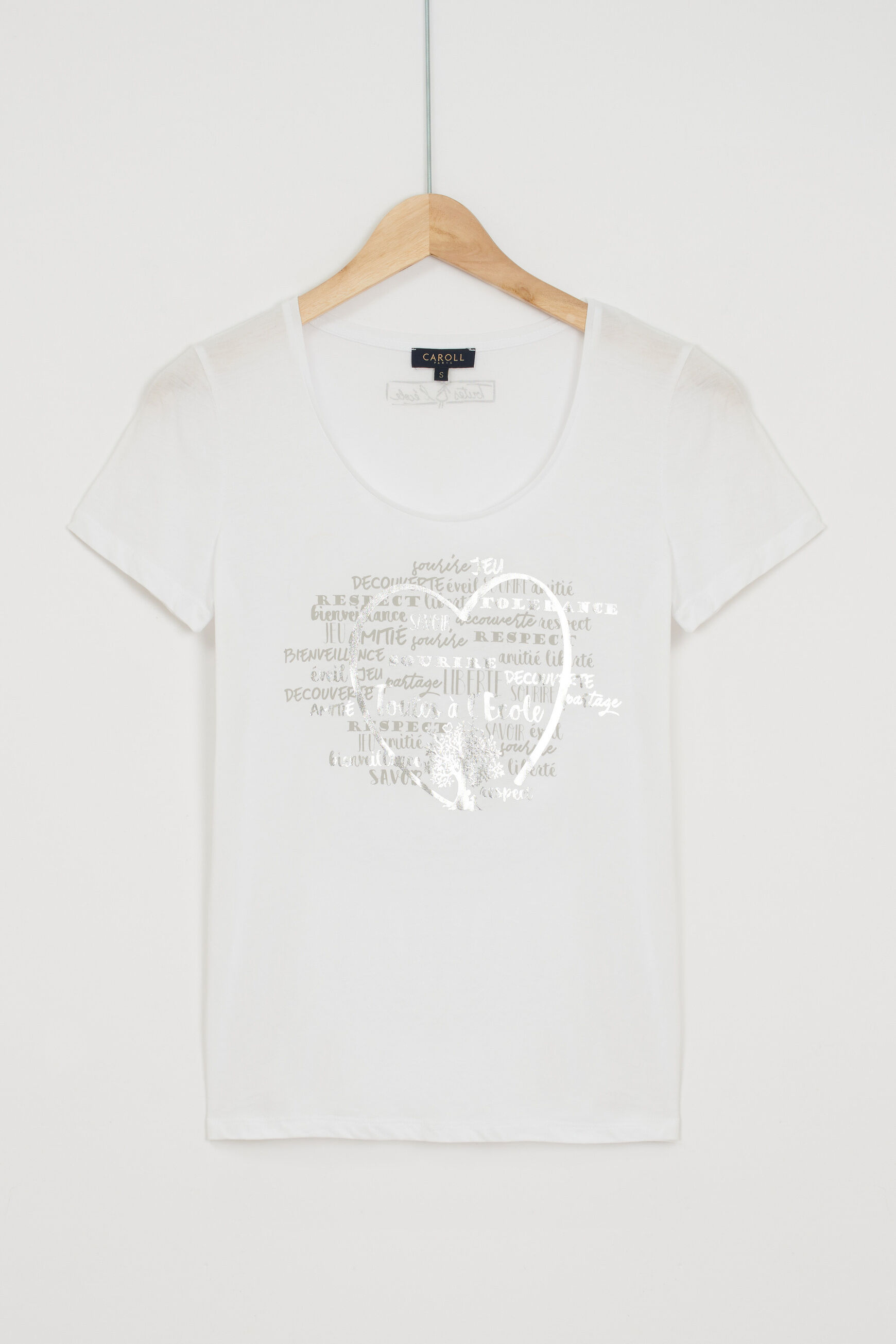 T-shirt Sheila blanc femme