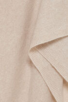 100% cashmere baltimore poncho beige woman