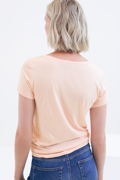 T-shirt Janice Toutes à l'école rosa fucsia donna