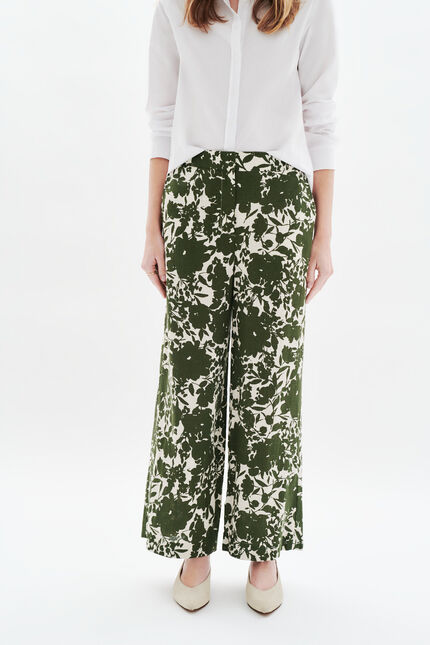 Pantalon Panda vert kaki femme