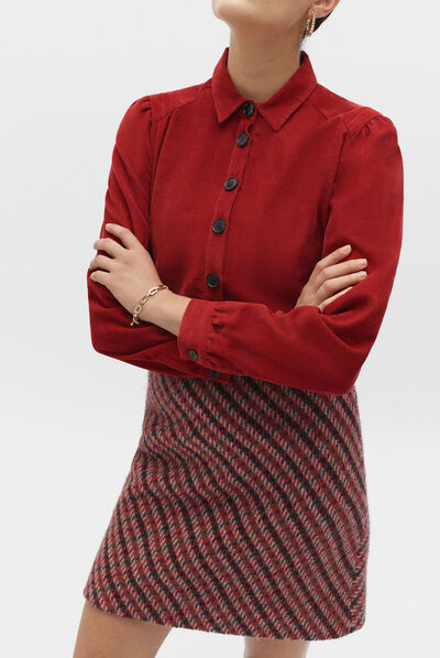 chemisier tokyo rouge femme