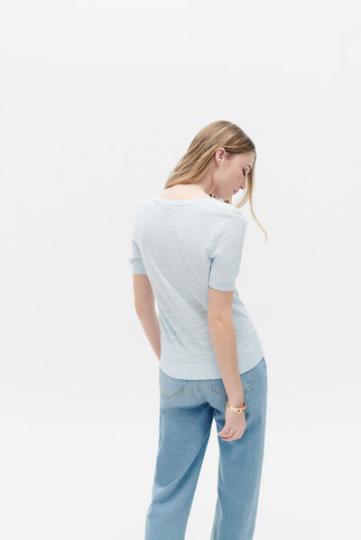 Pull mtessa bleu ciel femme