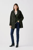 Guitare coat light green woman